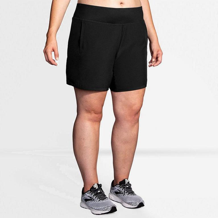 Brooks Chaser 7 NZ - Women's Running Shorts - Grey (90216-UYXN)